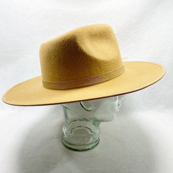 Tan Felt Wide Brim Rancher - Picture 9 of 14